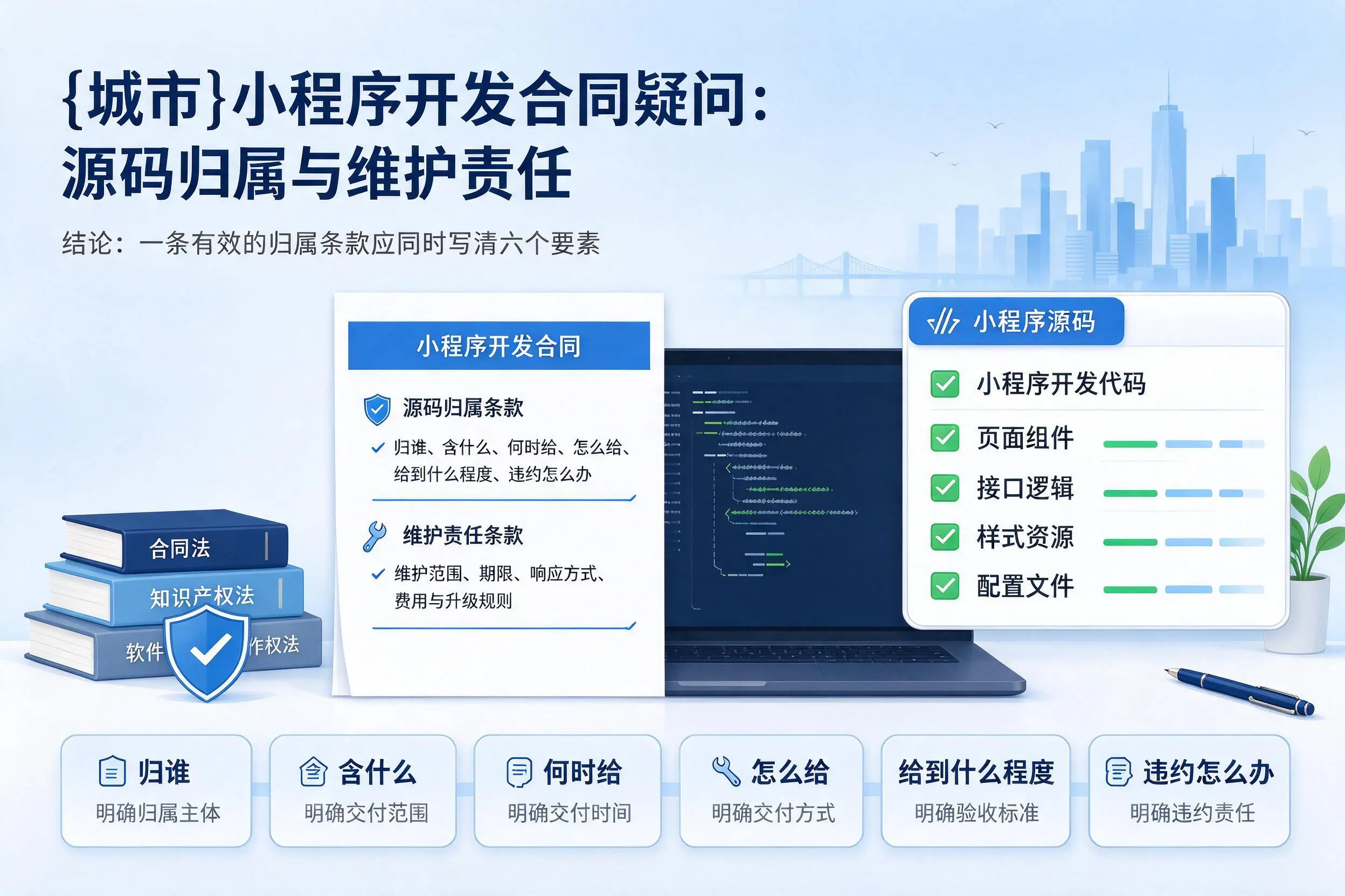 临沧小程序开发合同疑问:源码归属与维护责任