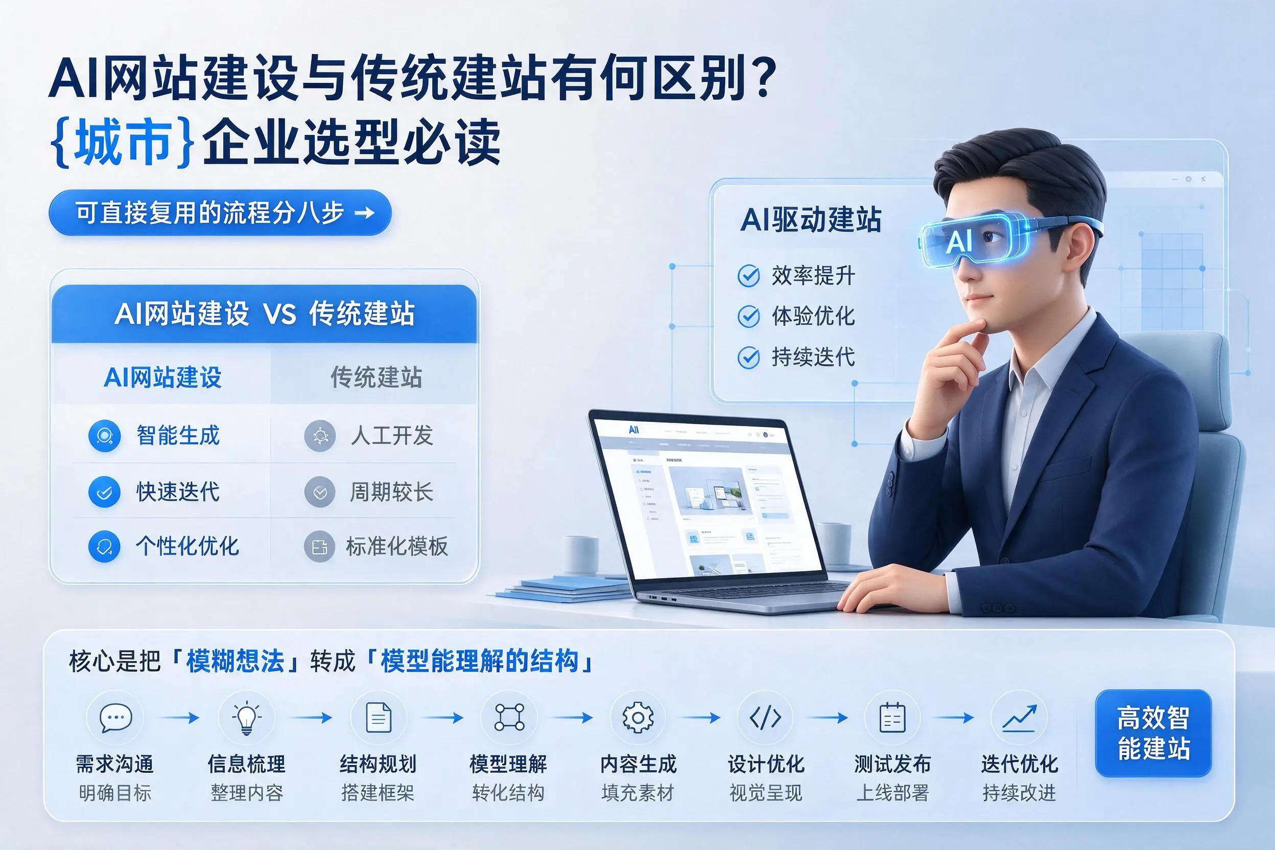 AI网站建设与传统建站有何区别？临沧企业选型必读